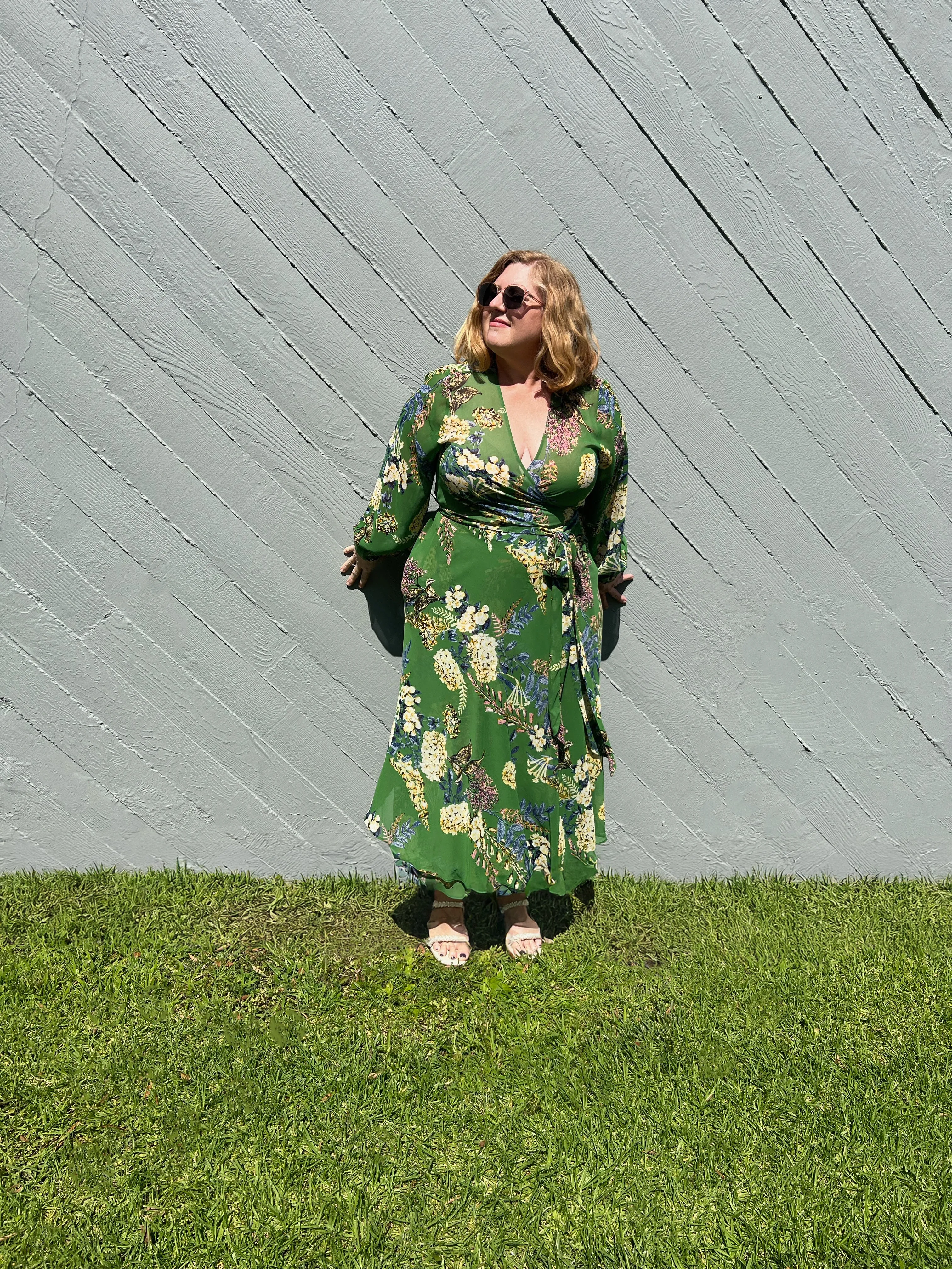 Midi Wrap Dress- Garden Tea sold by Baacal product image thumbnail 3