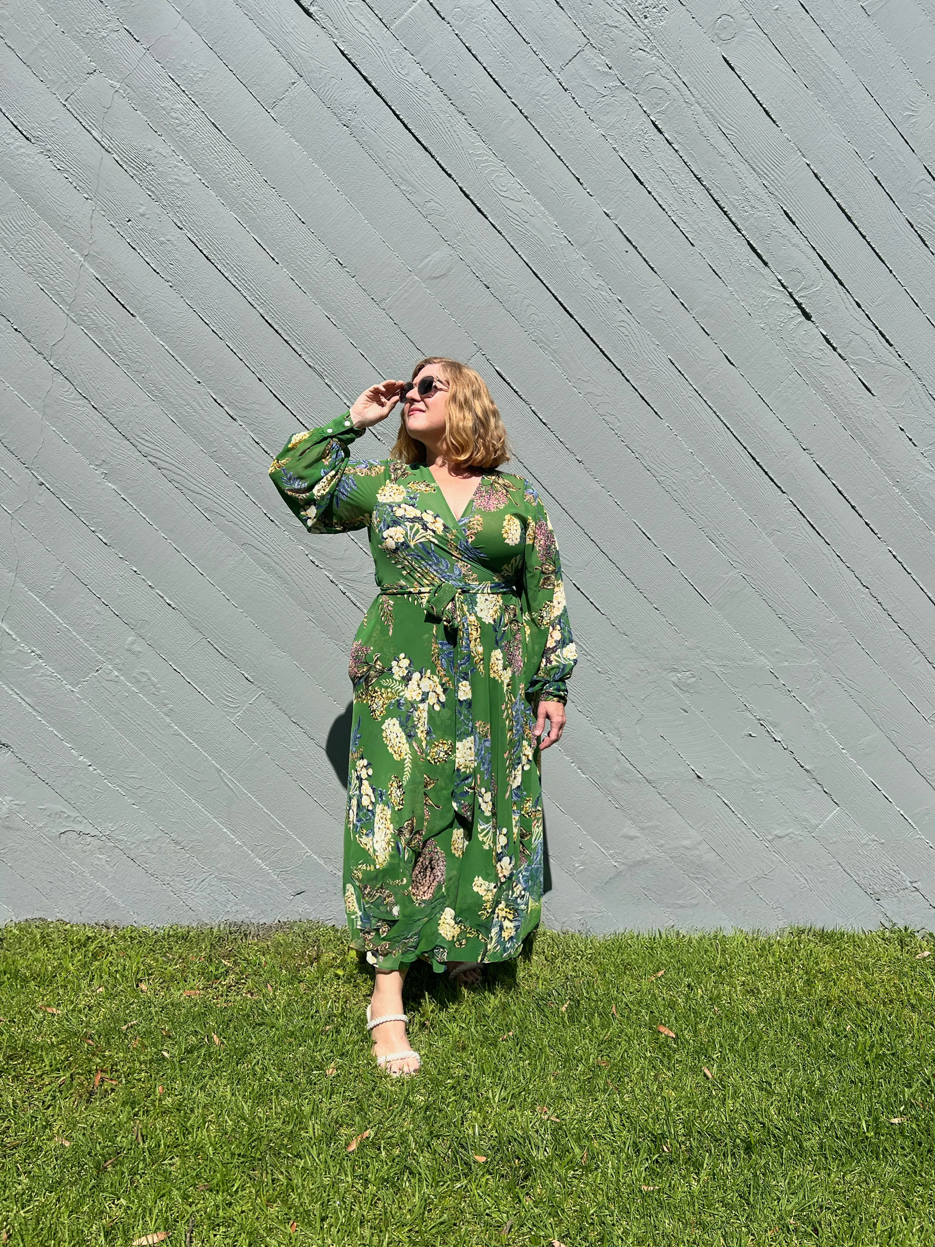 Midi Wrap Dress- Garden Tea sold by Baacal product image thumbnail 4