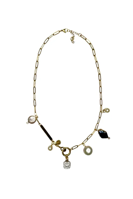 Siren Charm Necklace - Gold sold by Baacal