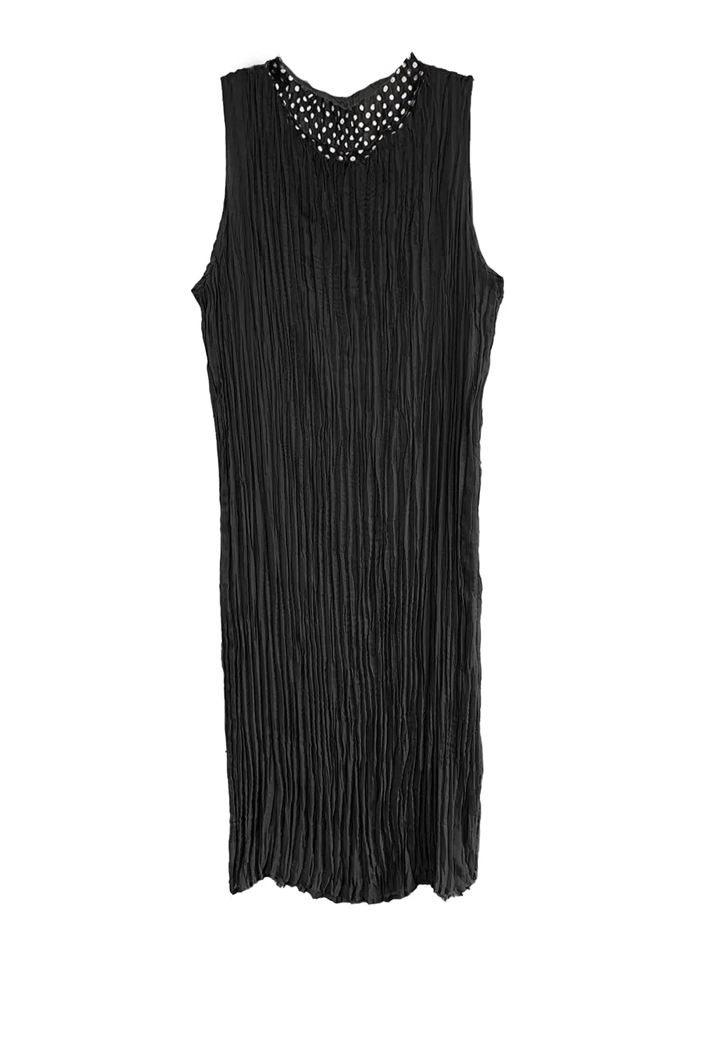 Jaya Pleated Dress- Reversible Polka Dot / Black sold by Baacal product image thumbnail 3