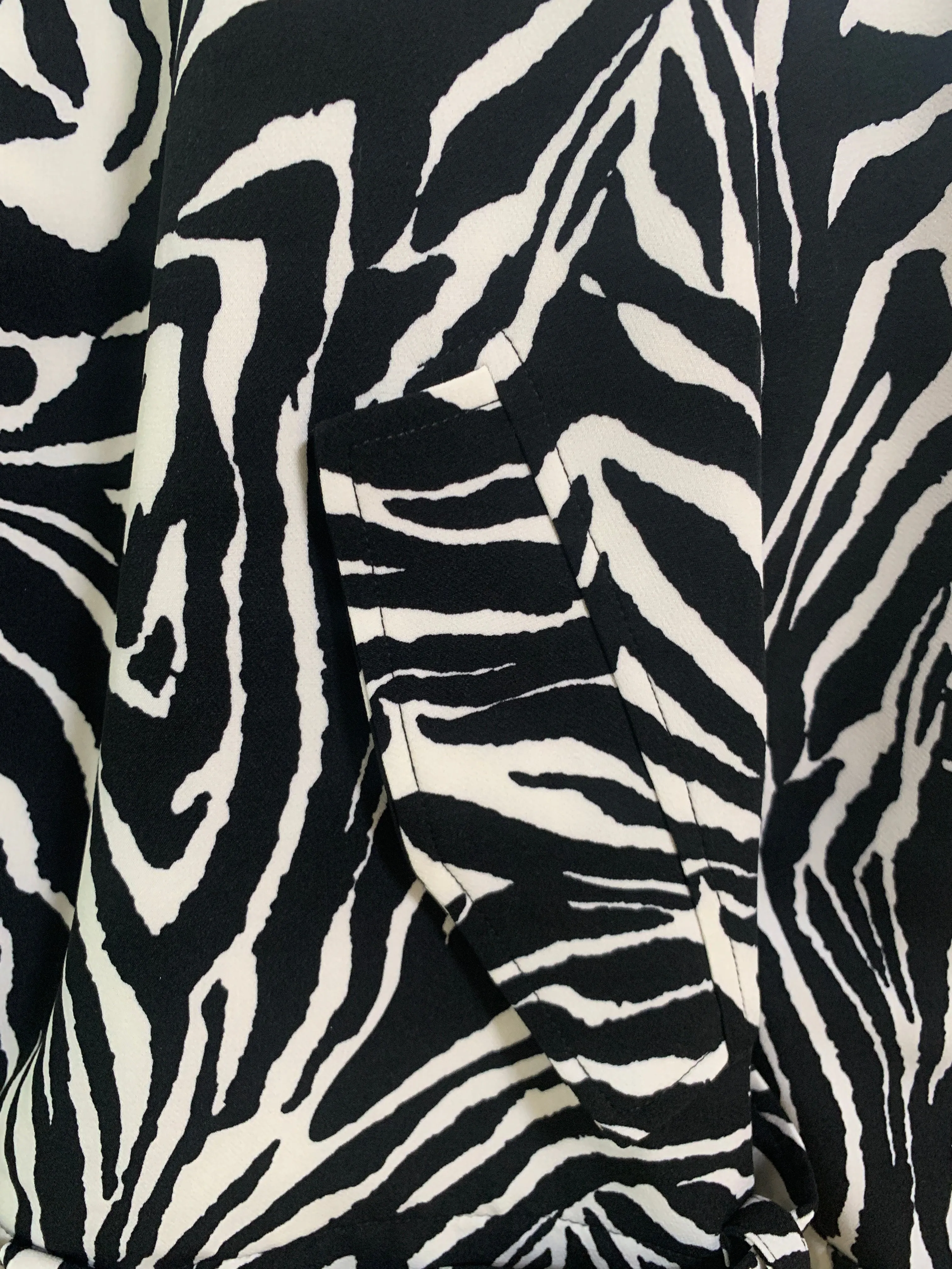 Marlo Short Moto Trench Coat- Zebra sold by Baacal product image thumbnail 5