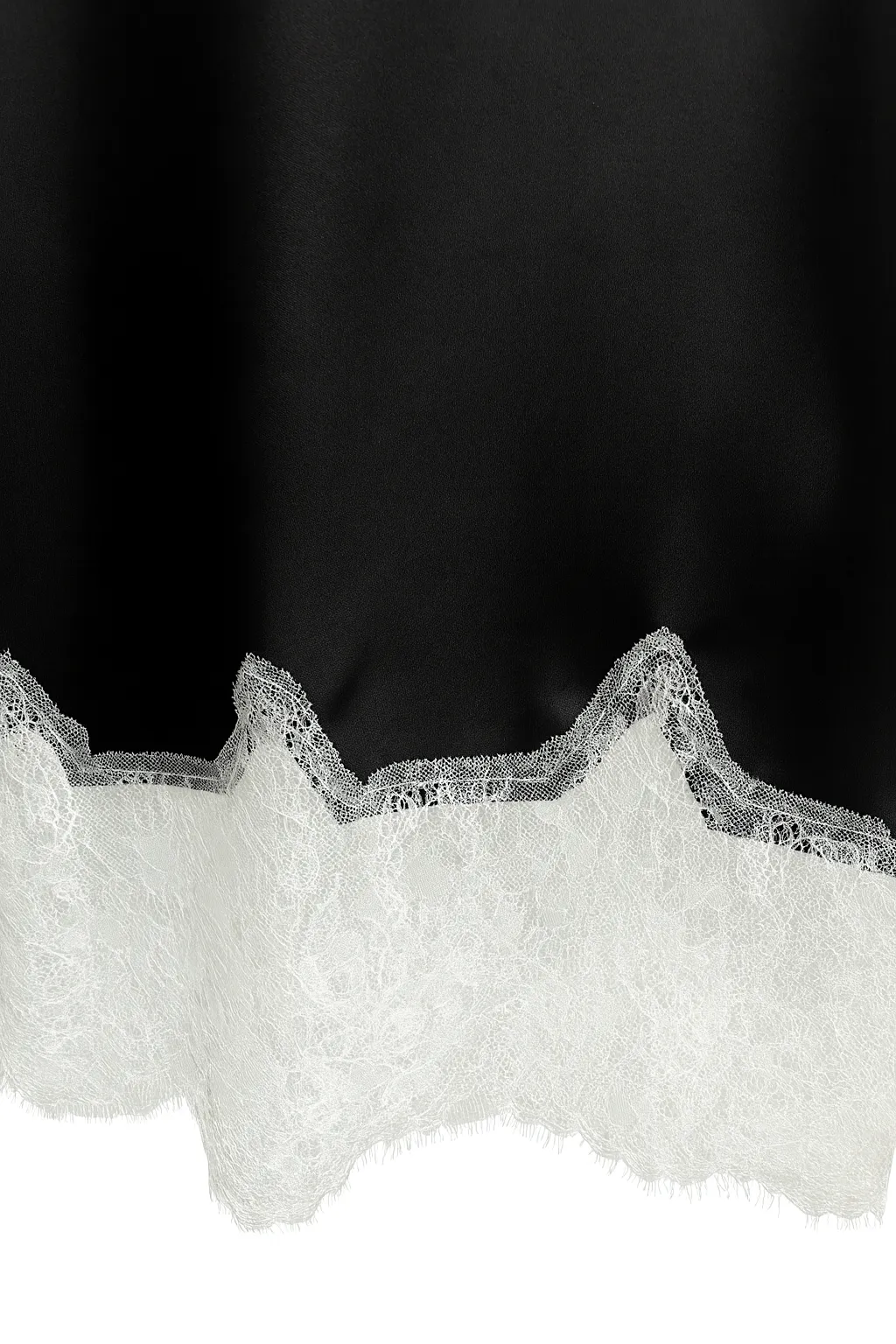 Bias Lace Slip Skirt- Black/ White sold by Baacal product image thumbnail 3