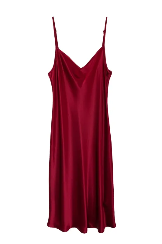 The Cabaret Slip Dress- Wine sold by Baacal