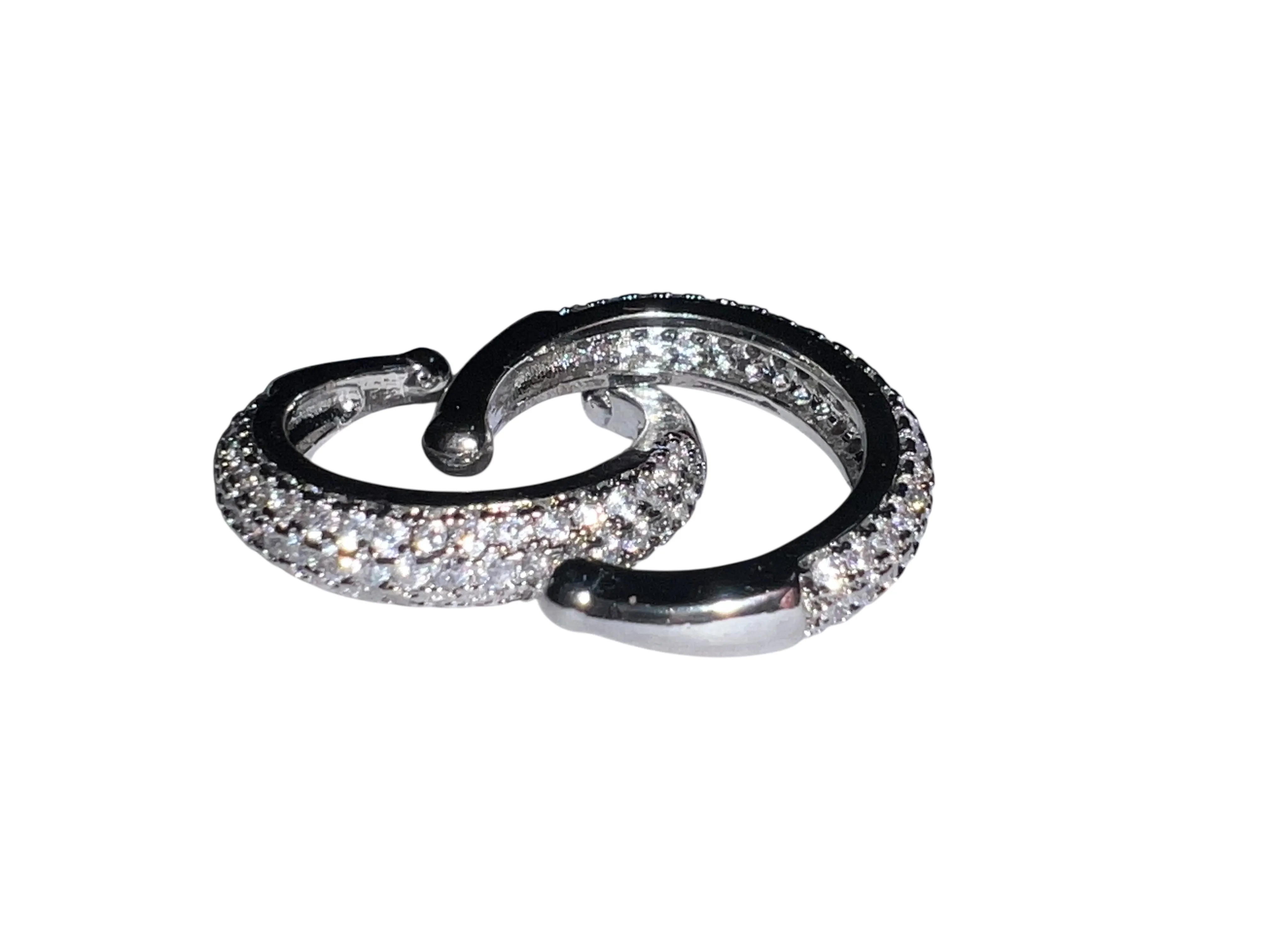 Slender Diamonette Ear Cuff- Platinum sold by Baacal product image thumbnail 4