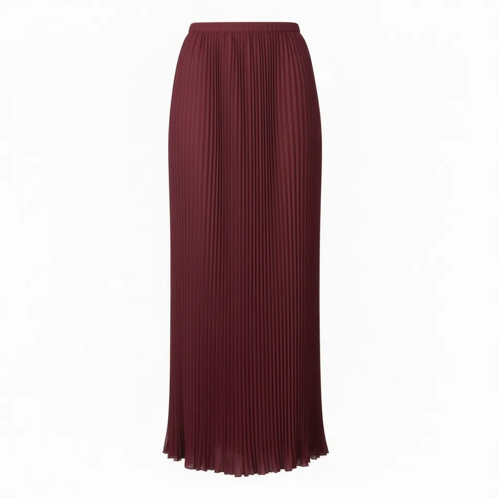 Rue Pleated Skirt- Reversible Coppen Blue/ Burgundy sold by Baacal product image thumbnail 3