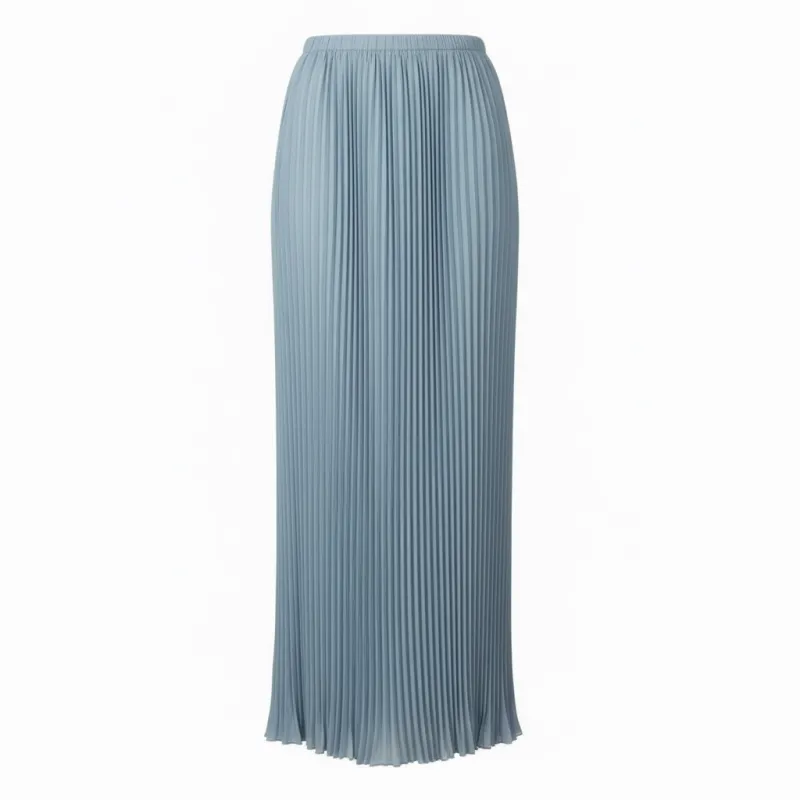 Rue Pleated Skirt- Reversible Coppen Blue/ Burgundy made by Baacal