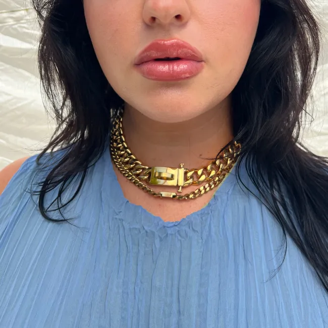 Collier Chain Necklace- Gold sold by Baacal product image thumbnail 2