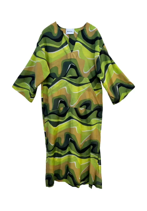 Green Waves Jallaba Kaftan sold by Baacal