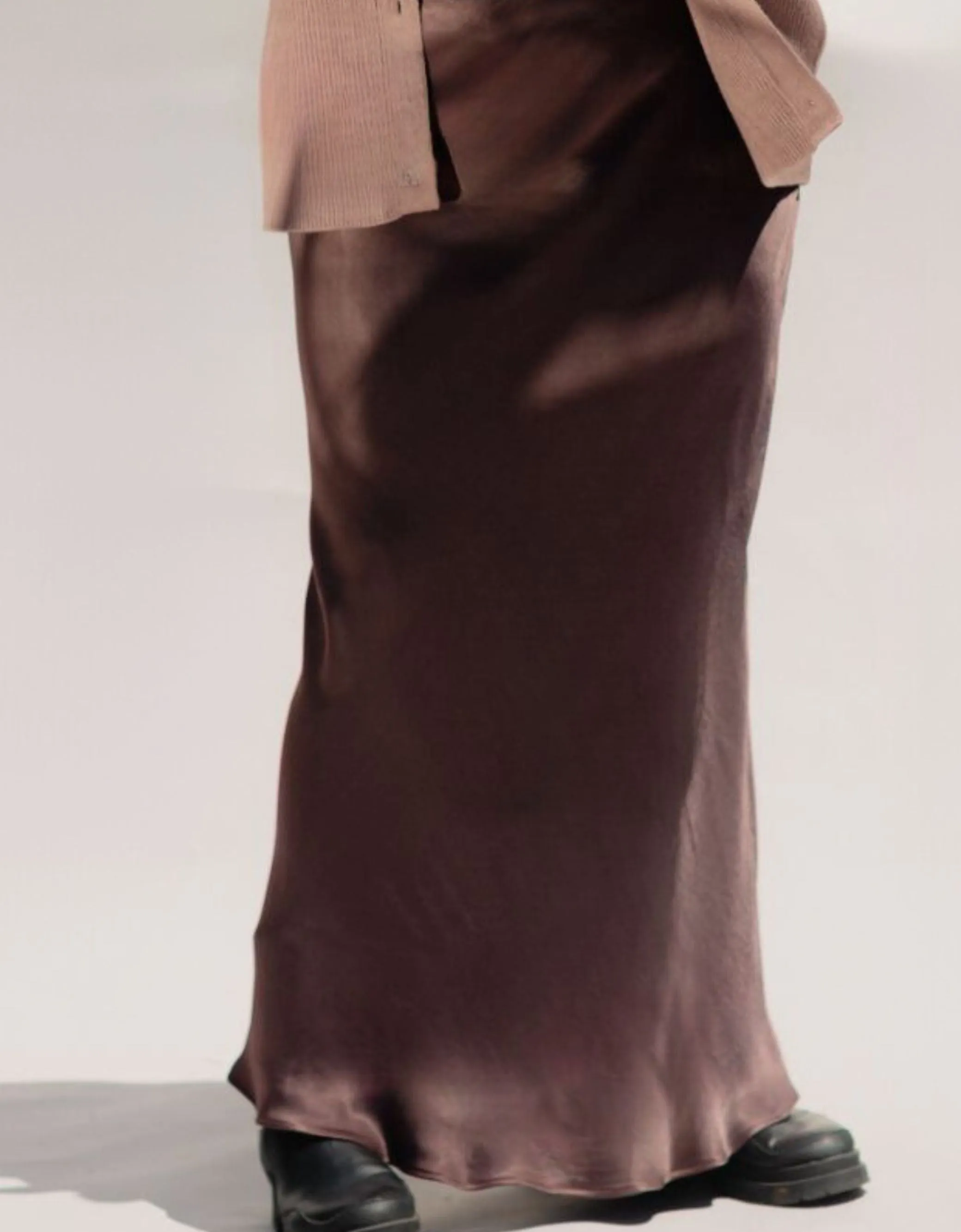 Eudora Maxi Bias Skirt- Washed Brown sold by Baacal product image thumbnail 4