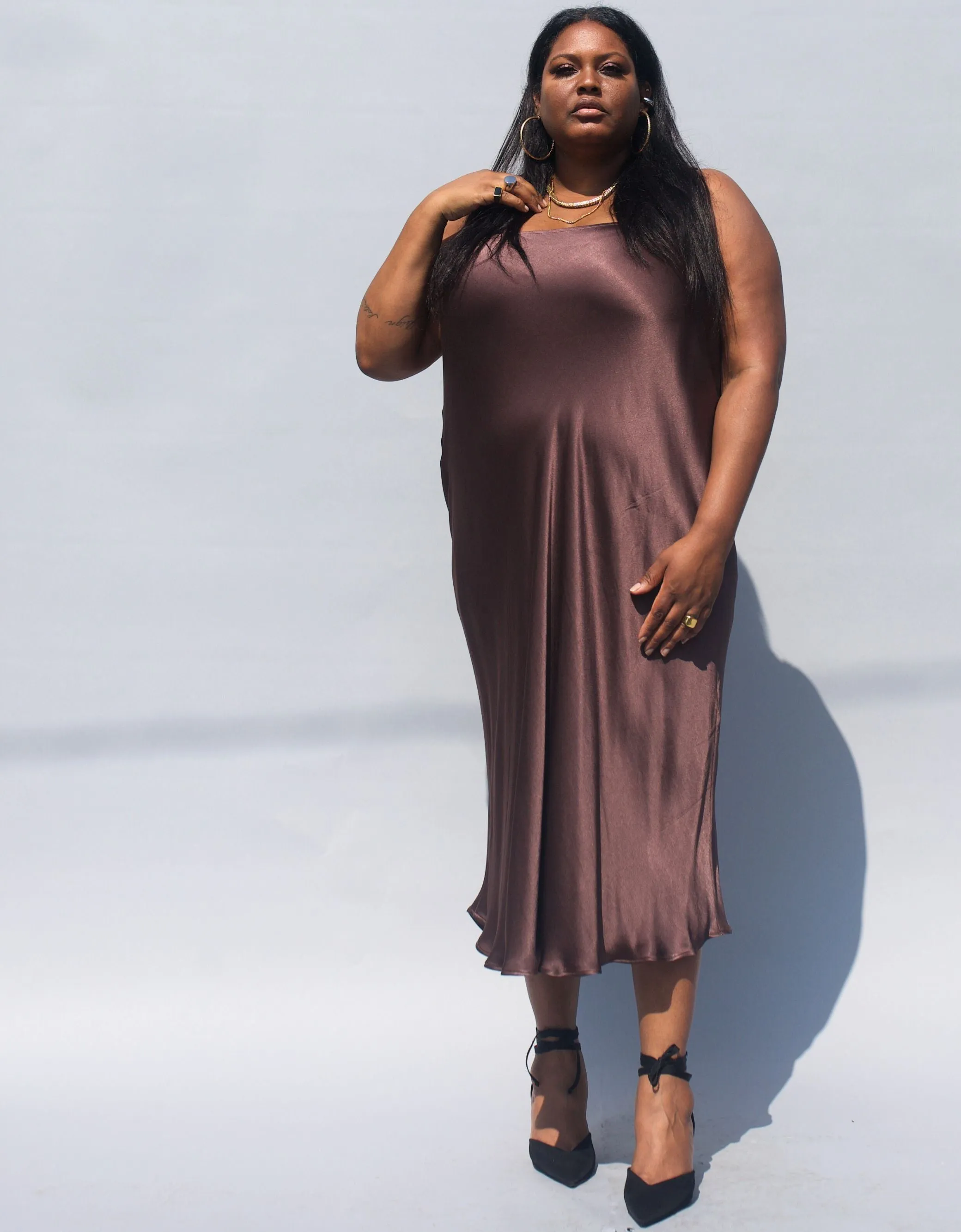 Eudora Maxi Bias Skirt- Washed Brown sold by Baacal product image thumbnail 3