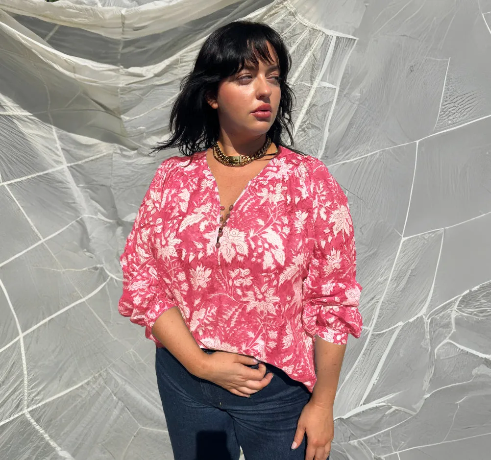 Carly Blouse- Cherry Red sold by Baacal product image thumbnail 2