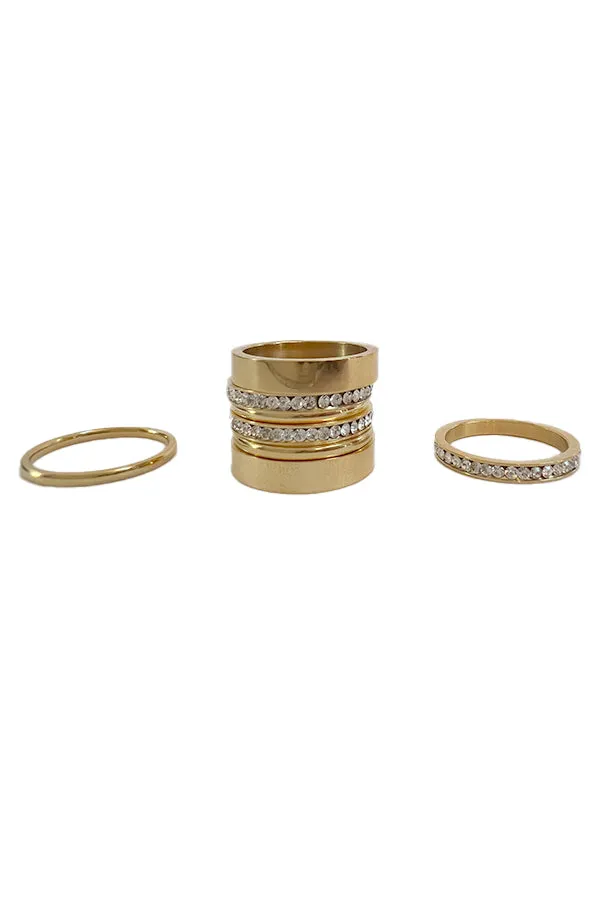 Gold wide Stacking Ring-8mm sold by Baacal product image thumbnail 4