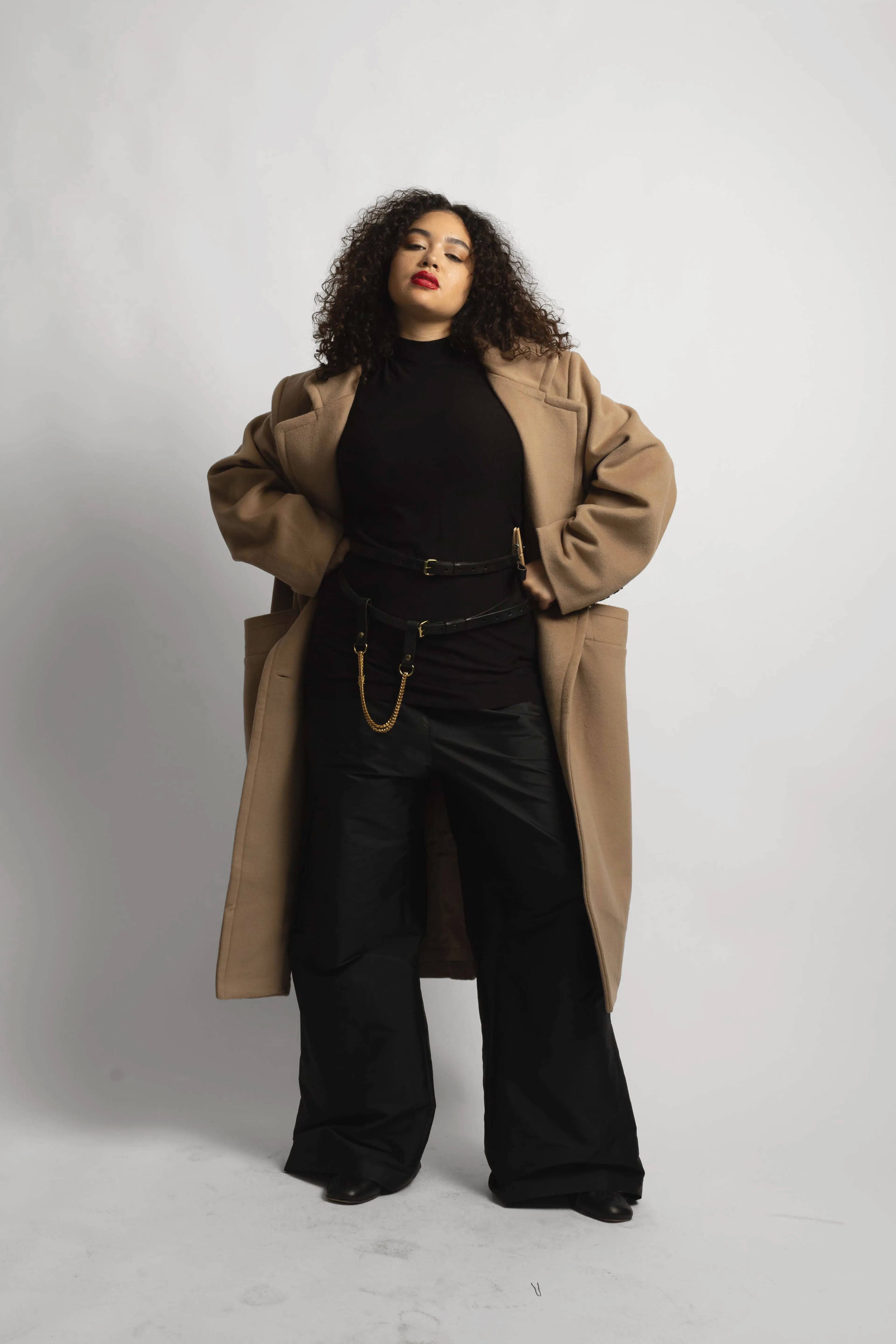 Double Breasted Car Coat - Soft Camel sold by Baacal product image thumbnail 3