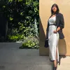 Leah Easy Satin Maxi Slip Dress - Ivory sold by Baacal