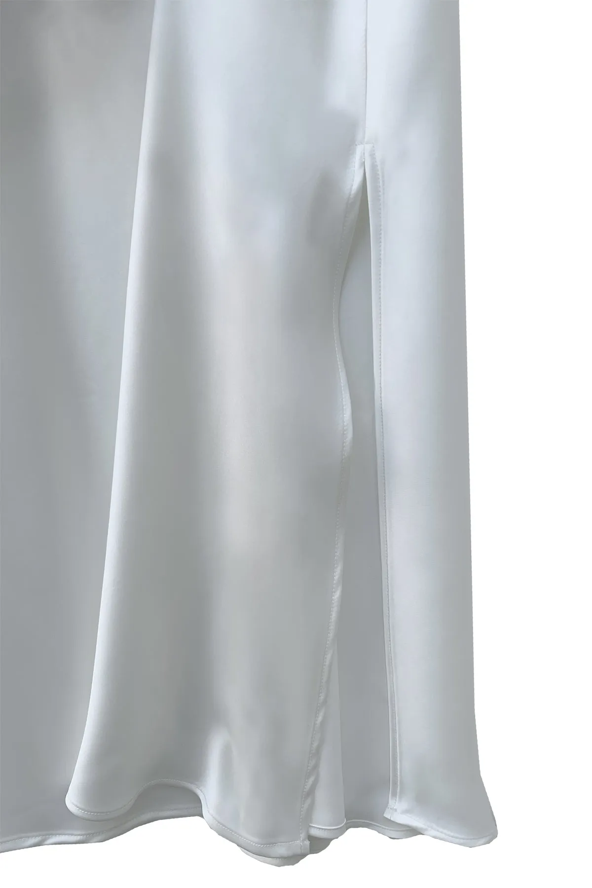 Leah Easy Satin Maxi Slip Dress - Ivory sold by Baacal product image thumbnail 5