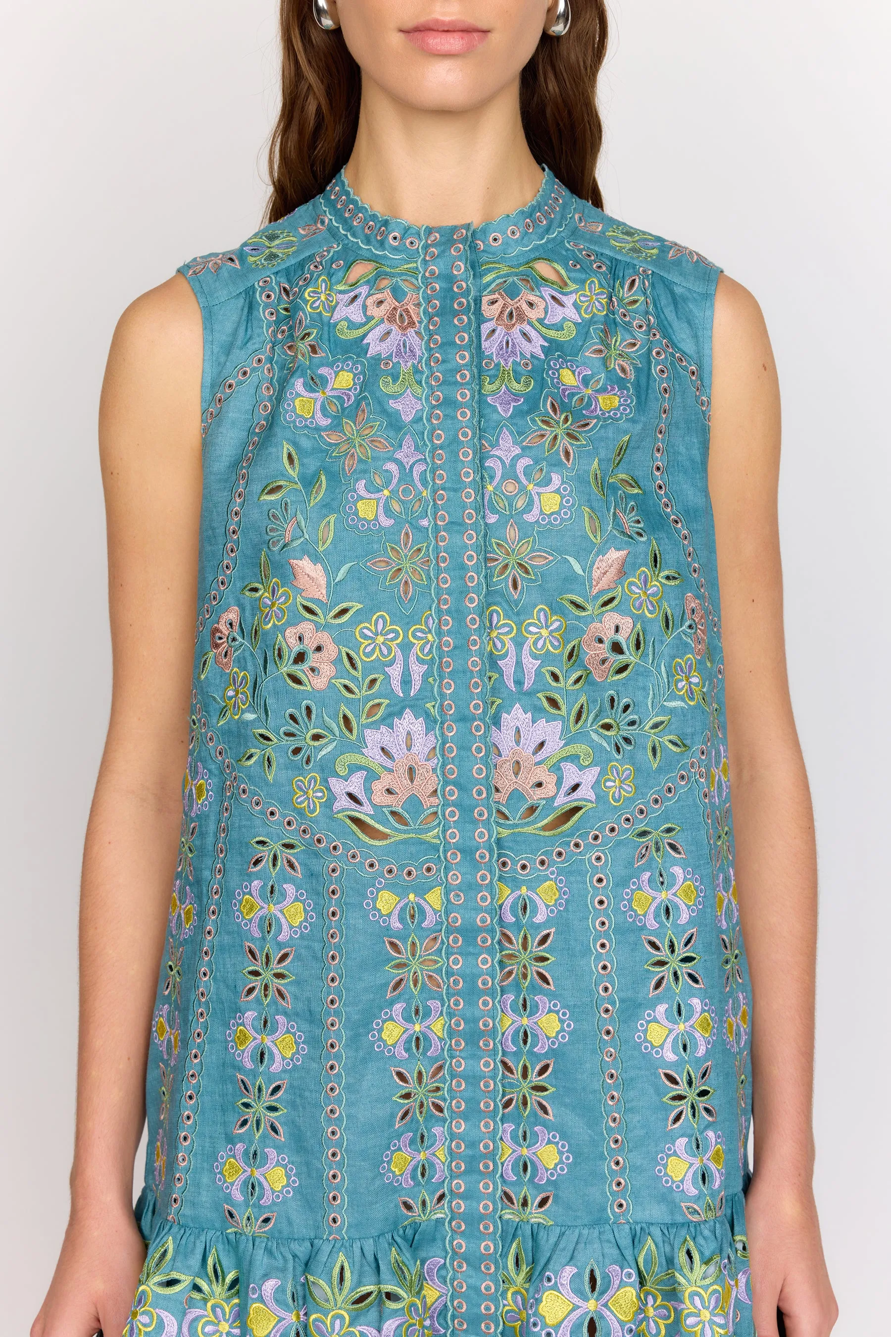 Lotus Dress - Blue Combo sold by Christy Lynn product image thumbnail 3