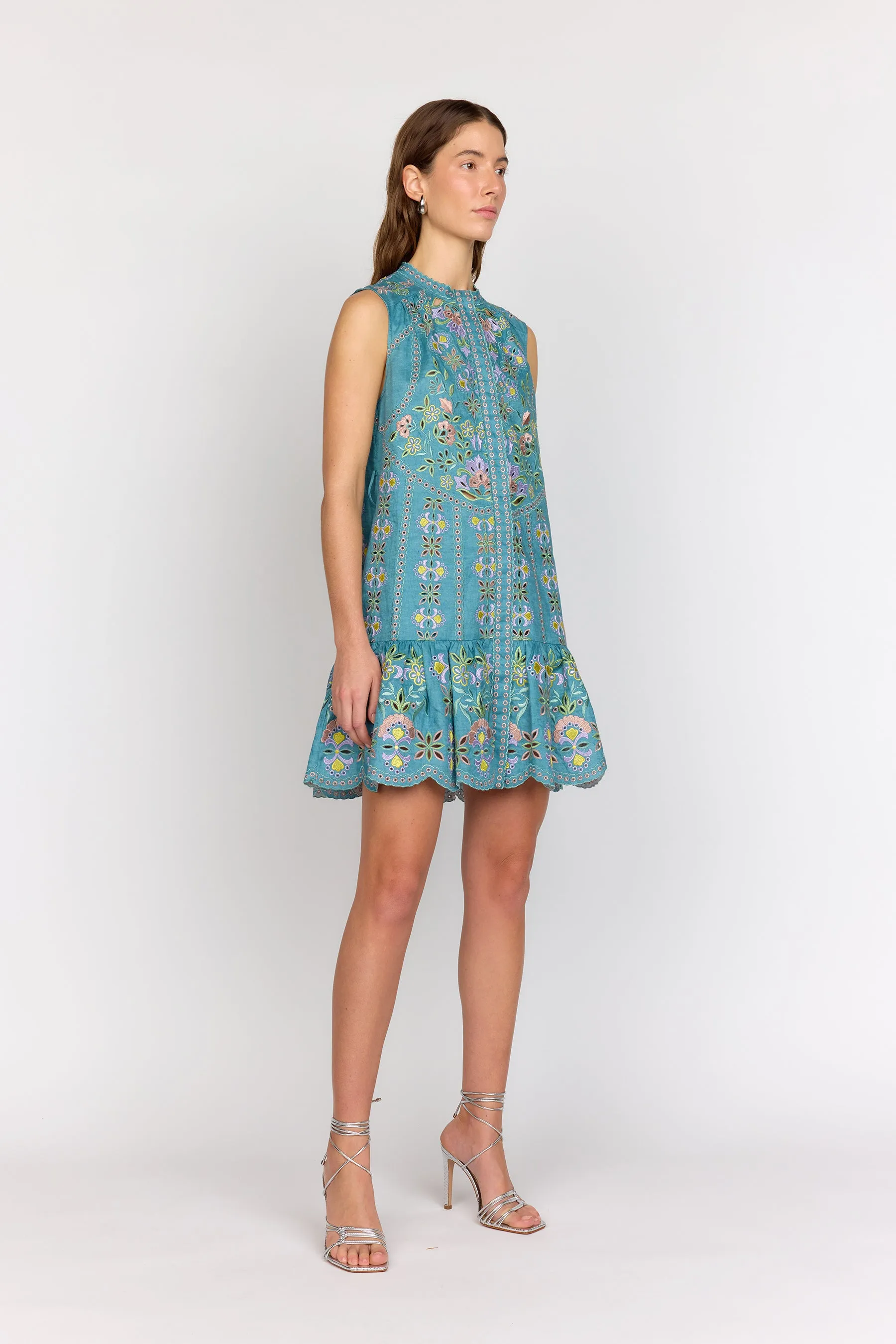Lotus Dress - Blue Combo sold by Christy Lynn product image thumbnail 4