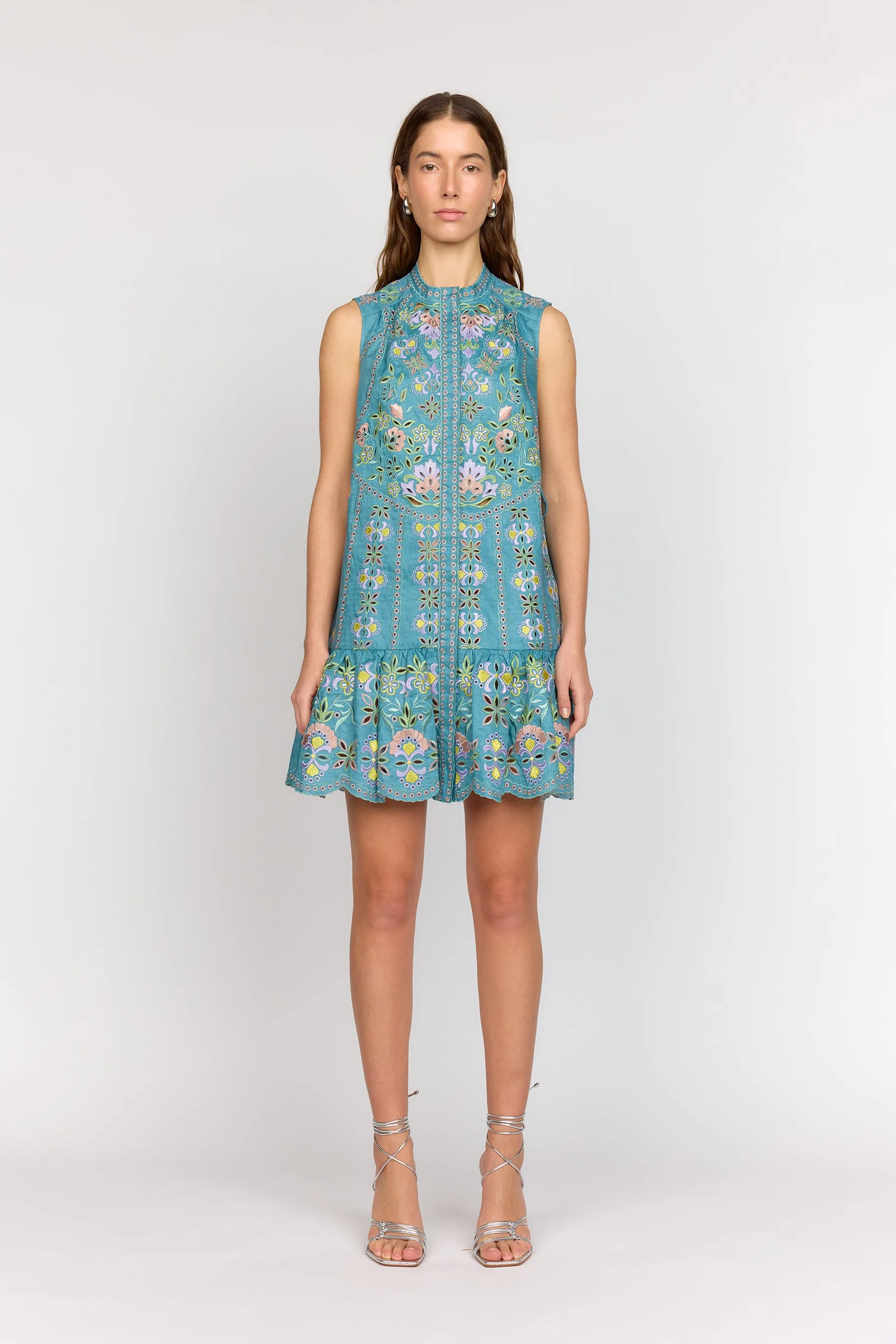 Lotus Dress - Blue Combo sold by Christy Lynn product image thumbnail 2