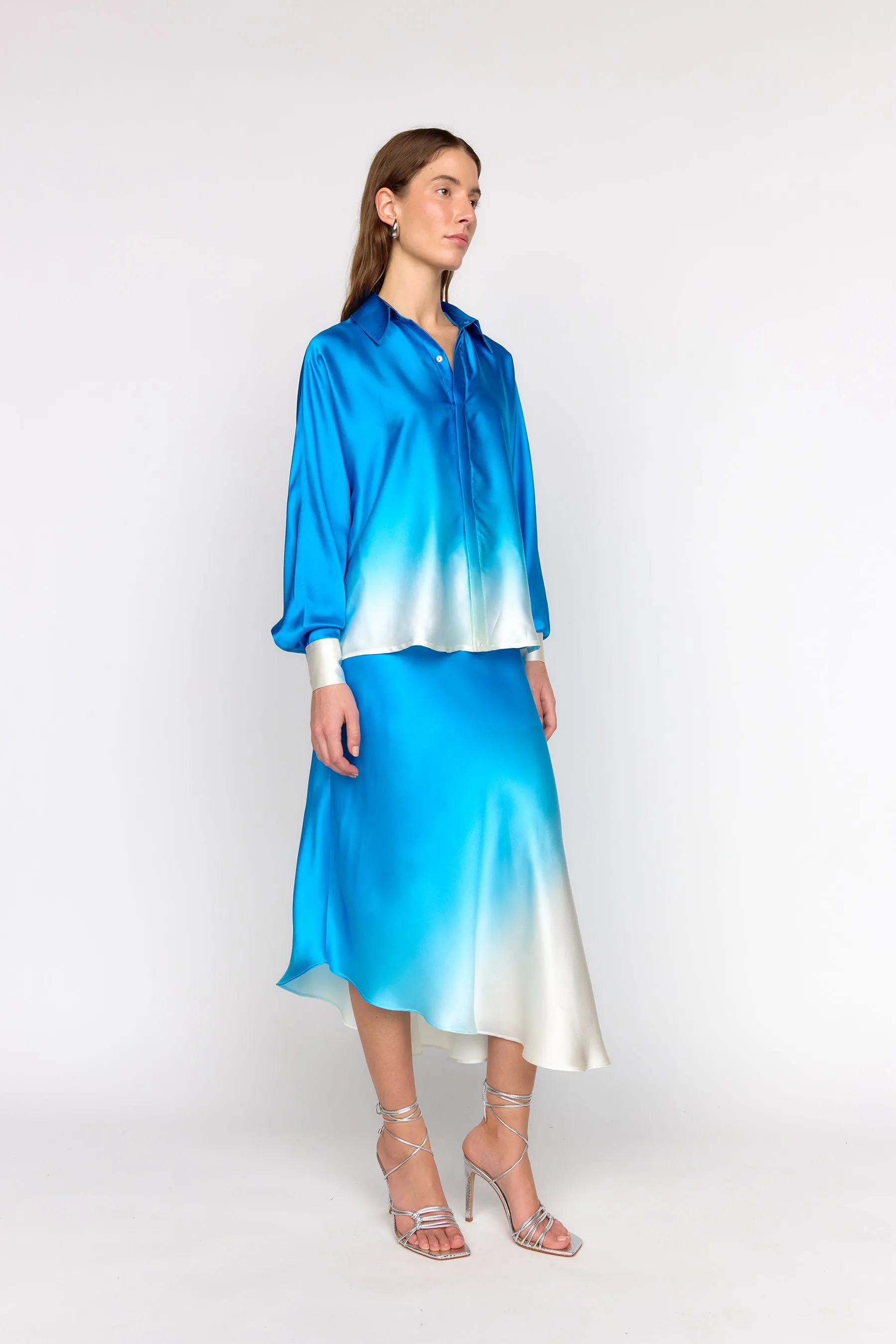 Rosario Top - Blue Dip Dye sold by Christy Lynn product image thumbnail 4