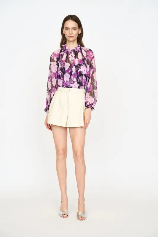 Karla Blouse - Violet Shadow Flower sold by Christy Lynn