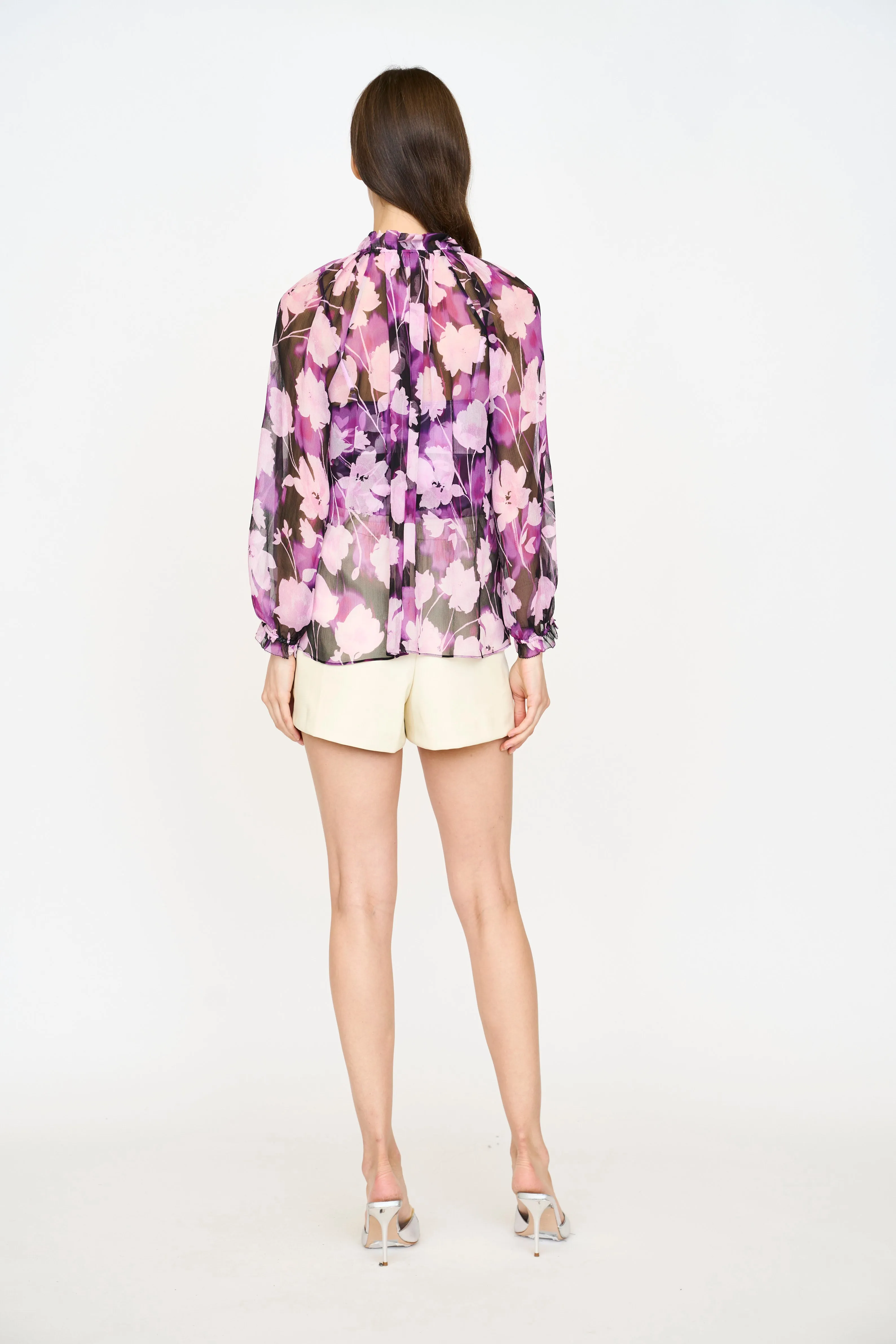 Karla Blouse - Violet Shadow Flower sold by Christy Lynn product image thumbnail 3