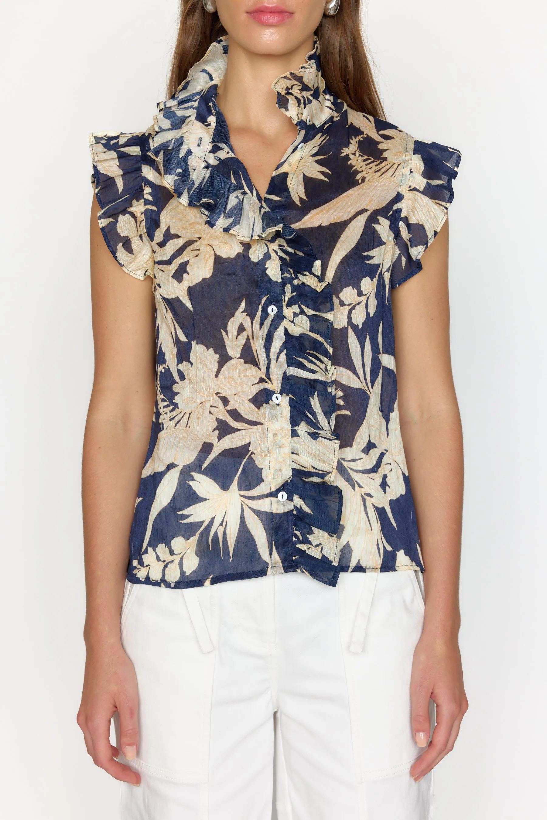 Marfa Top - Midnight Rosette sold by Christy Lynn