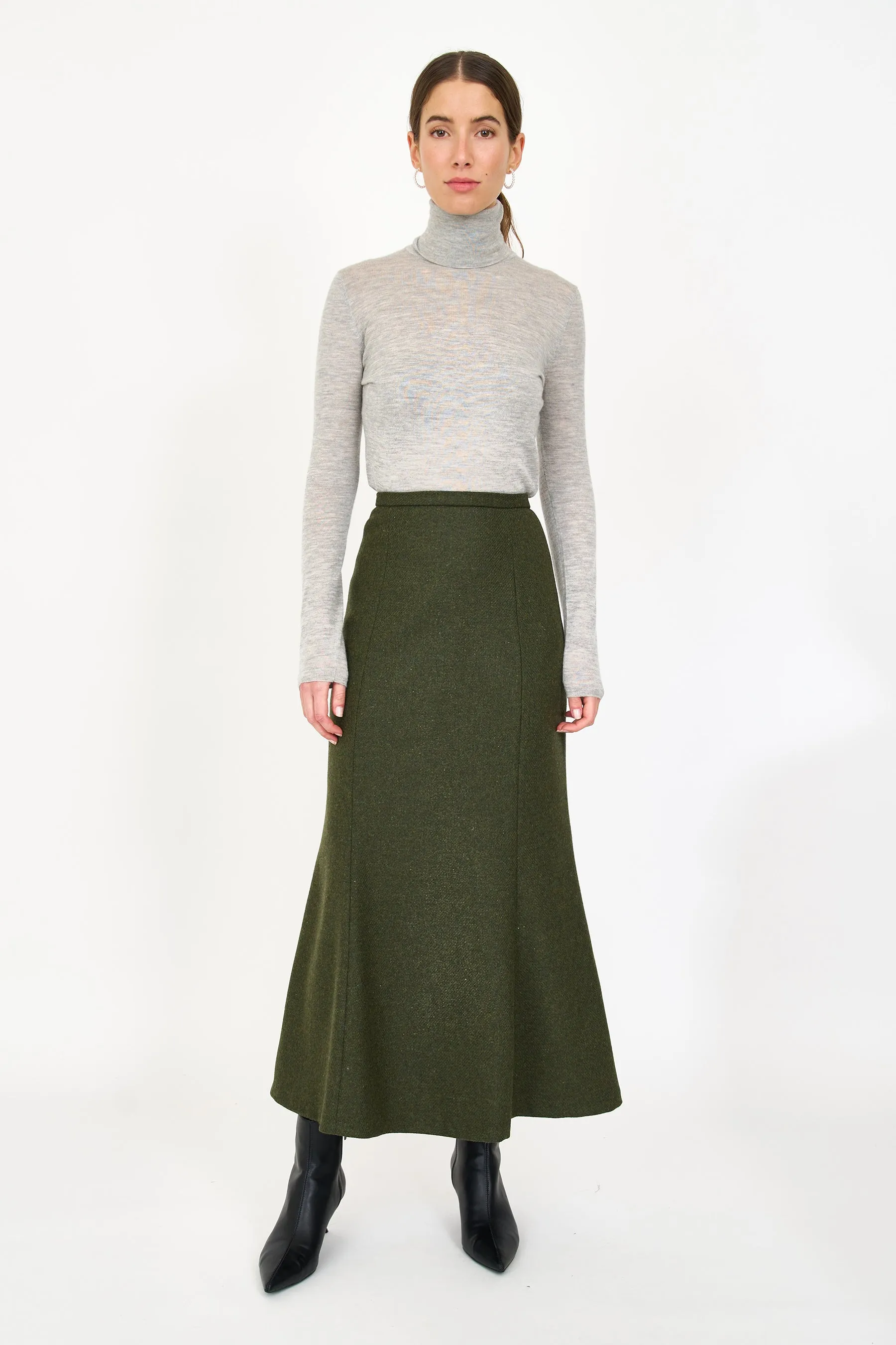 Lena Skirt - Army Green sold by Christy Lynn