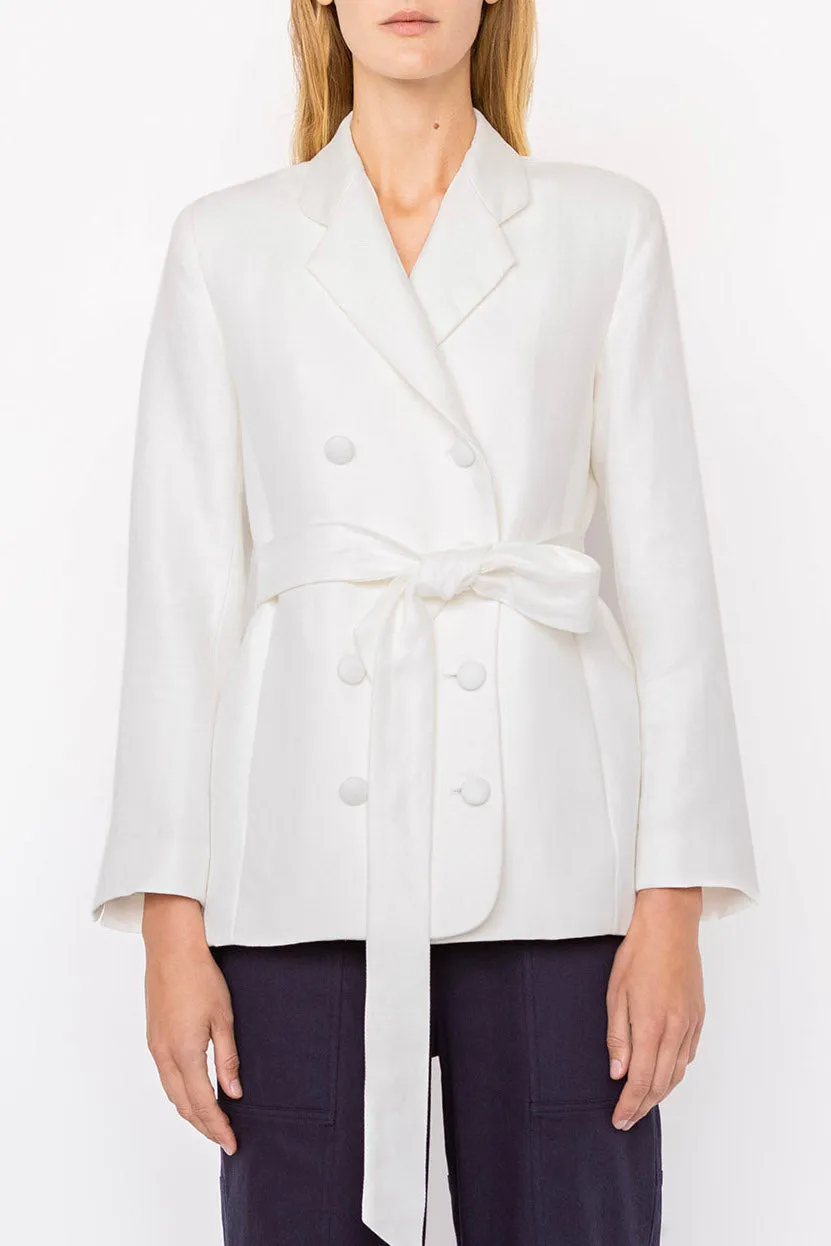 Emilia Blazer - White sold by Christy Lynn