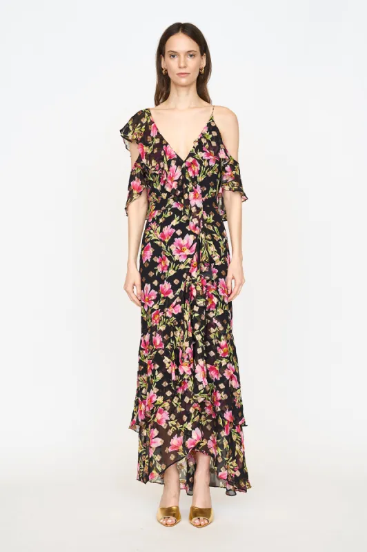 Anabelle Dress - Black Poinsettia sold by Christy Lynn