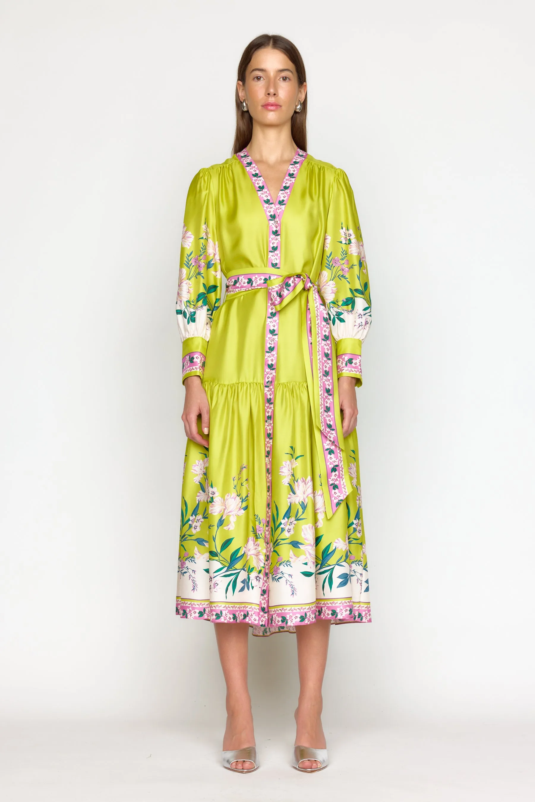 Layla Dress - Acacia Coast Border sold by Christy Lynn