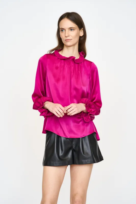 Lulu Blouse - Fuchsia sold by Christy Lynn