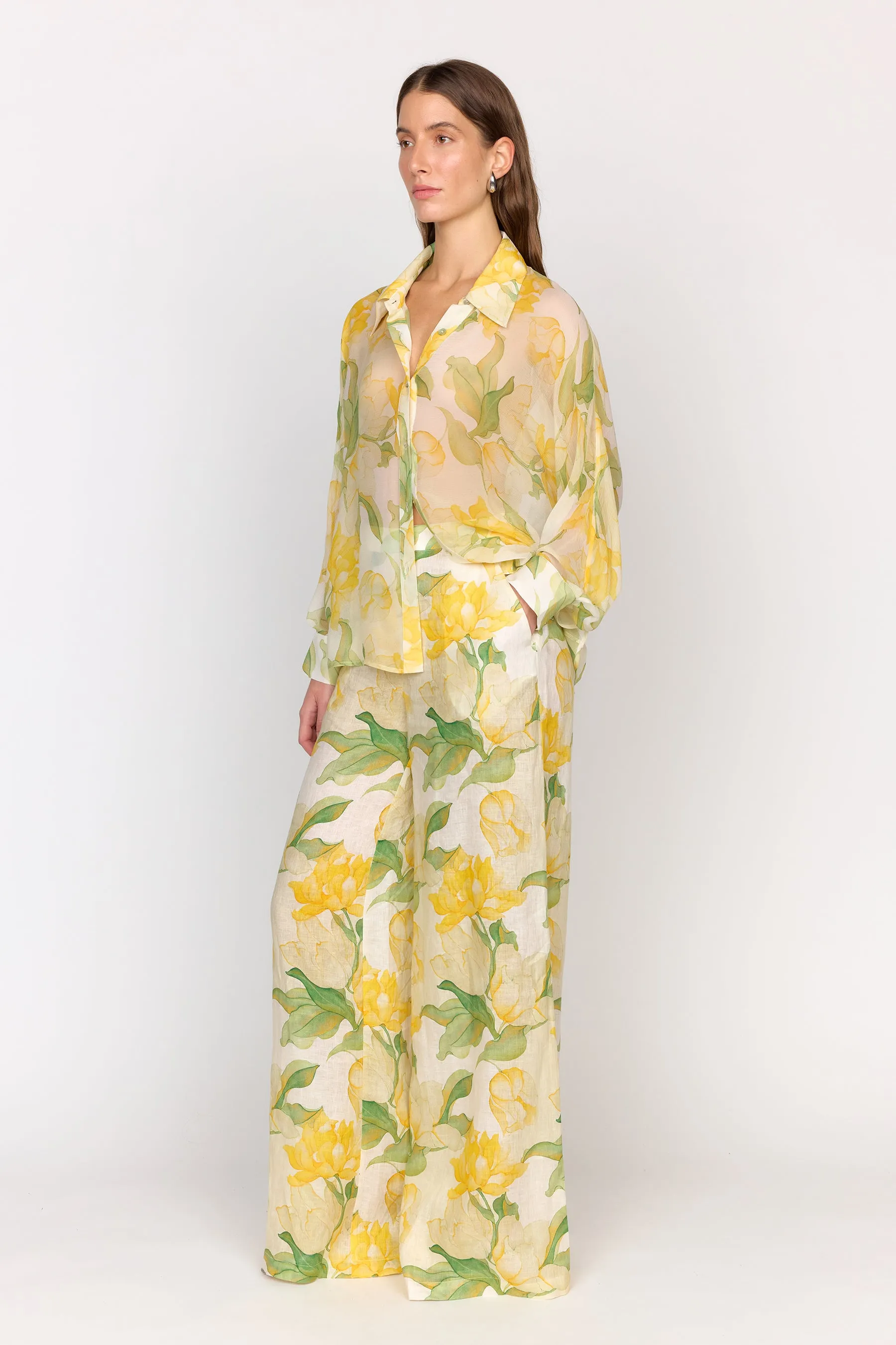 Marta Pant - Waterlily Yellow sold by Christy Lynn product image thumbnail 3