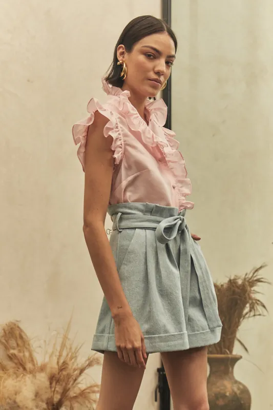 Marfa Top - Pink Organza sold by Christy Lynn