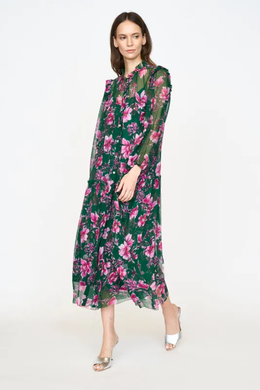 Abigail Dress - Pink Poinsettia sold by Christy Lynn