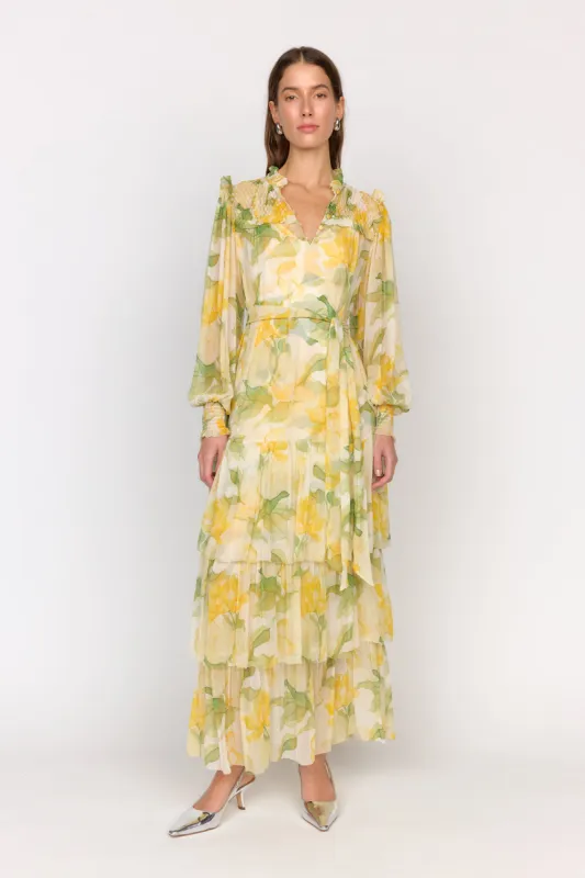 Ana Dress - Waterlily Yellow sold by Christy Lynn