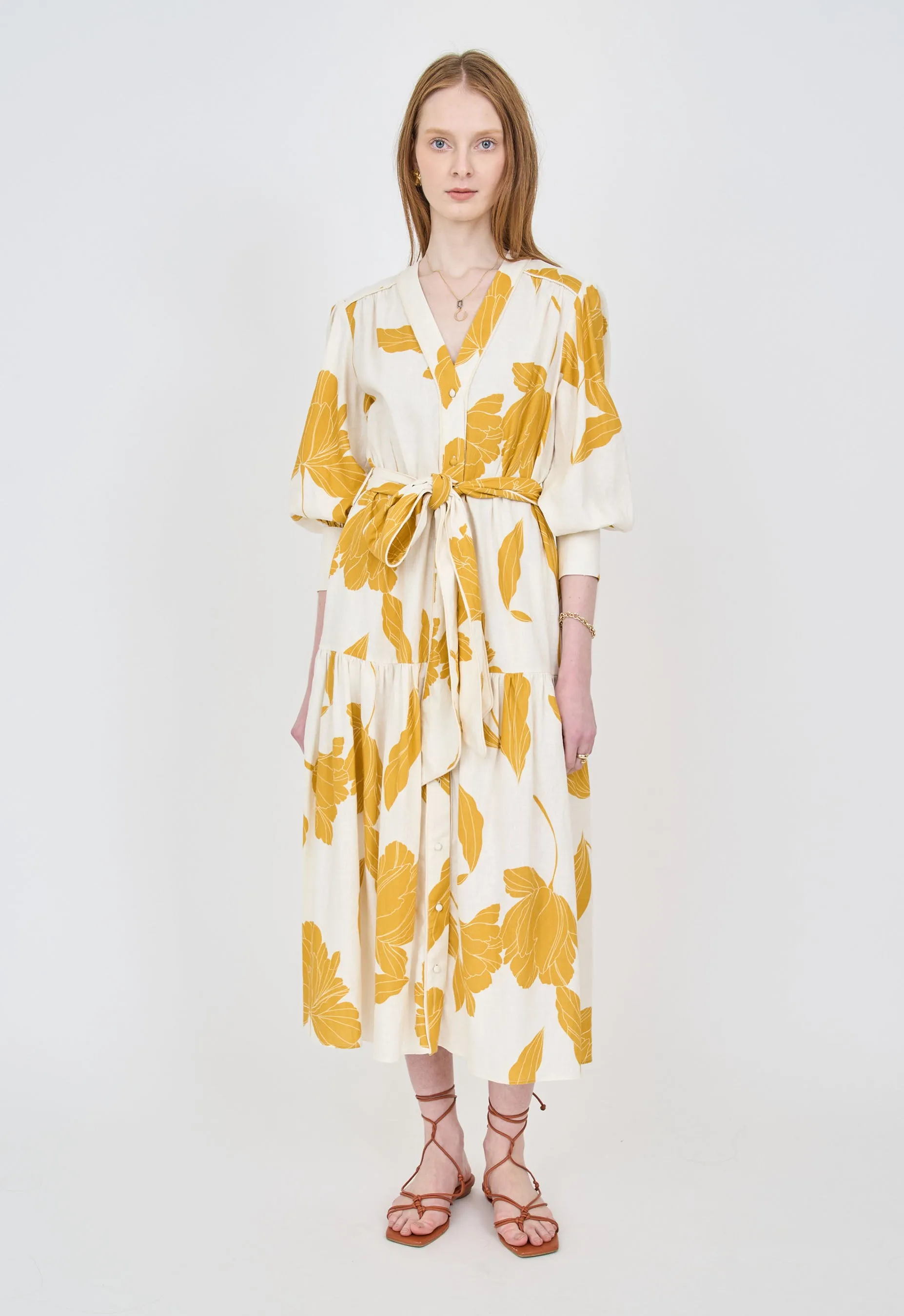 Layla Dress - Marigold sold by Christy Lynn