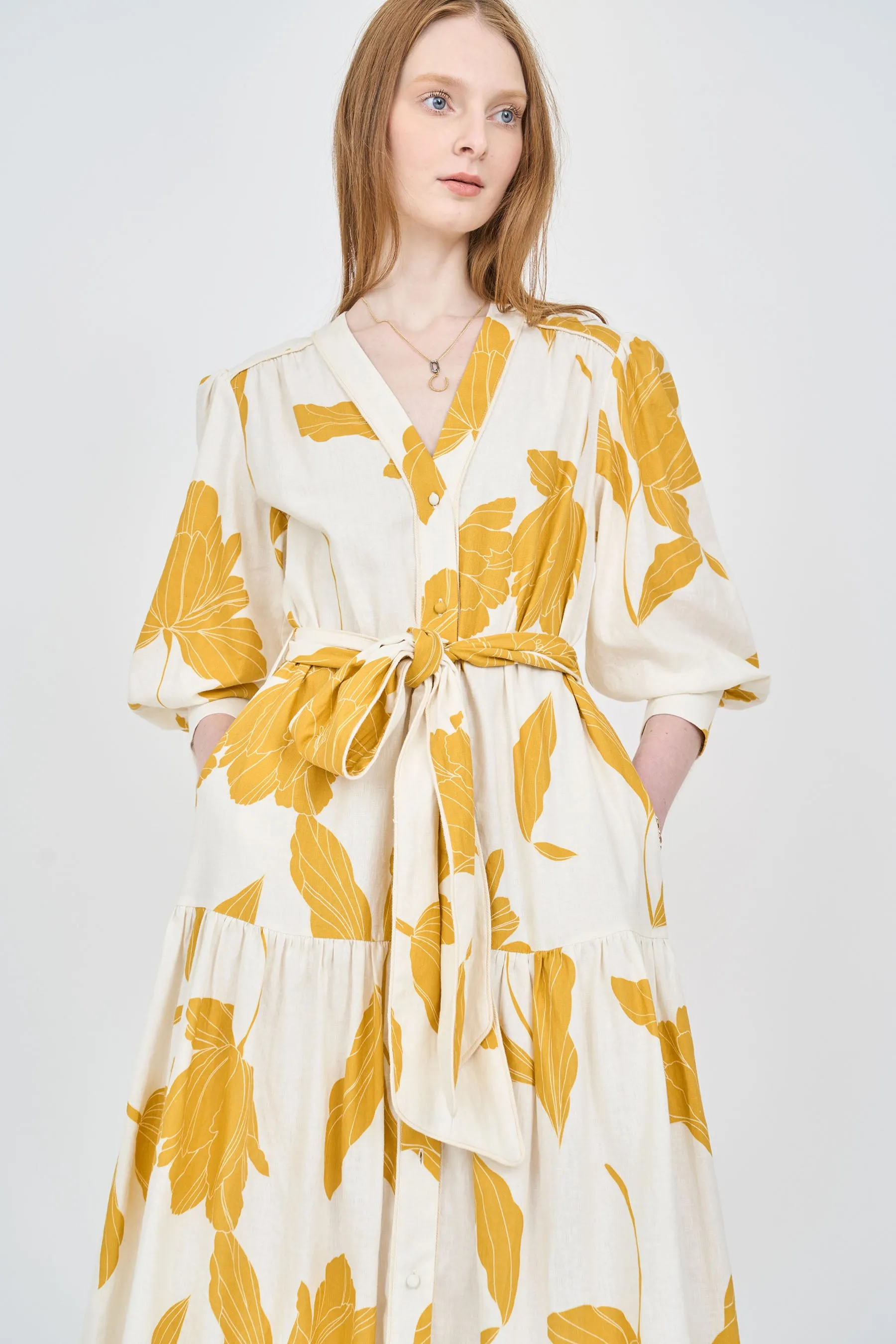 Layla Dress - Marigold sold by Christy Lynn product image thumbnail 4