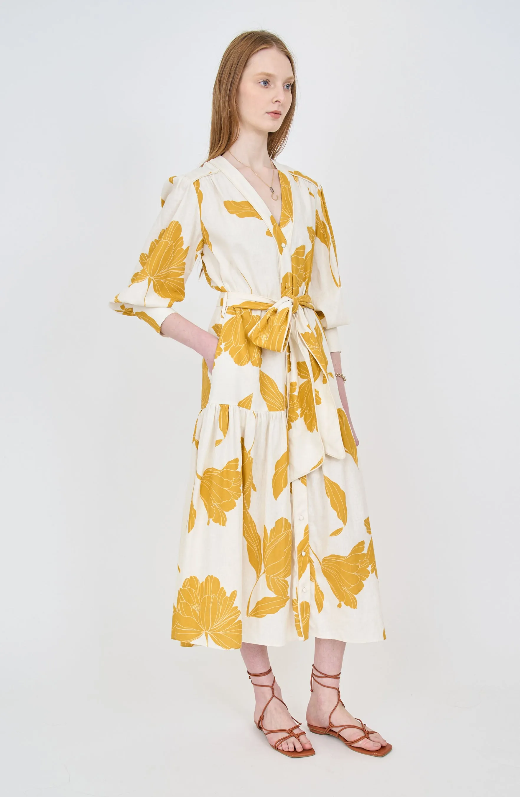 Layla Dress - Marigold sold by Christy Lynn product image thumbnail 2