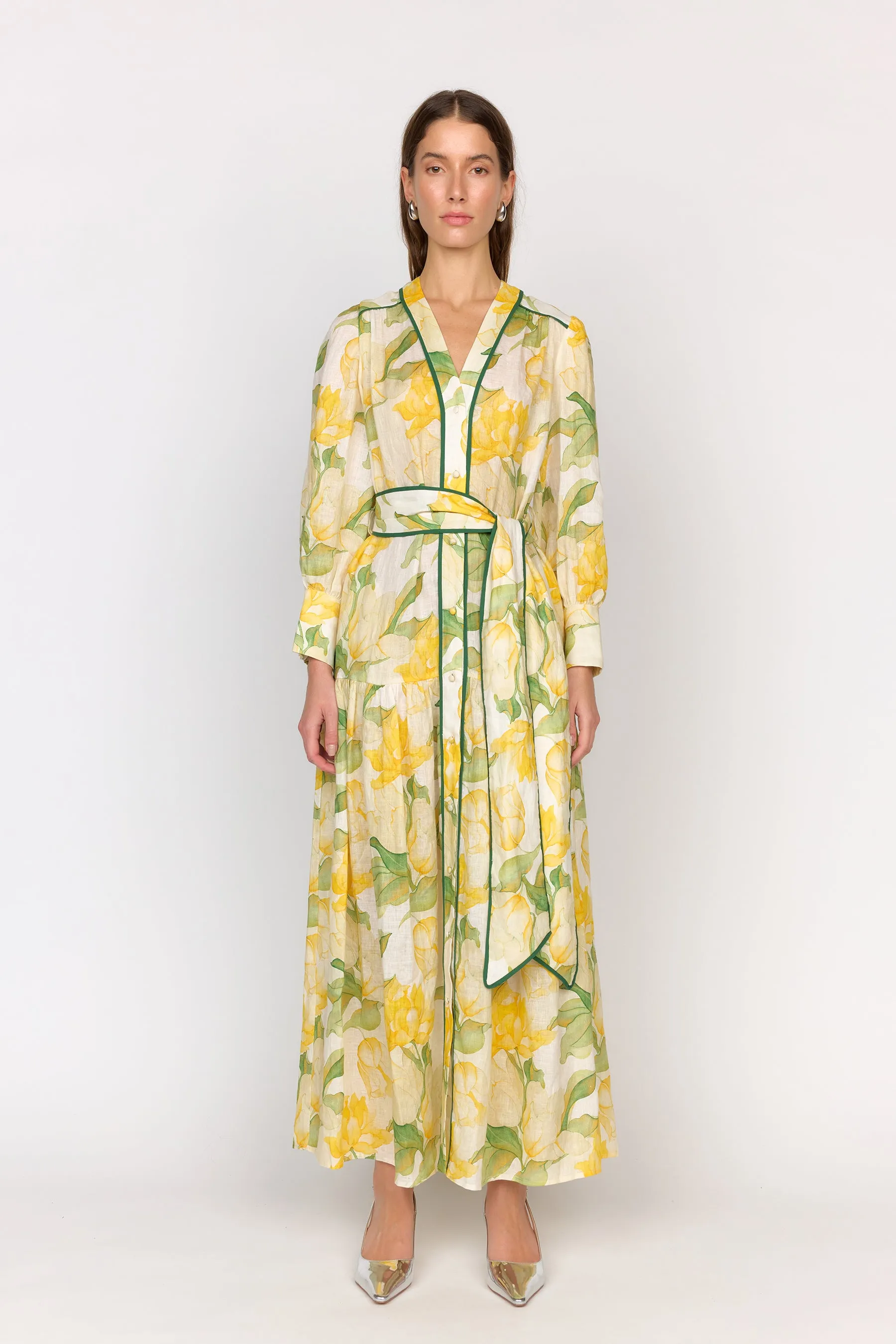 Layla Dress - Waterlily Yellow sold by Christy Lynn