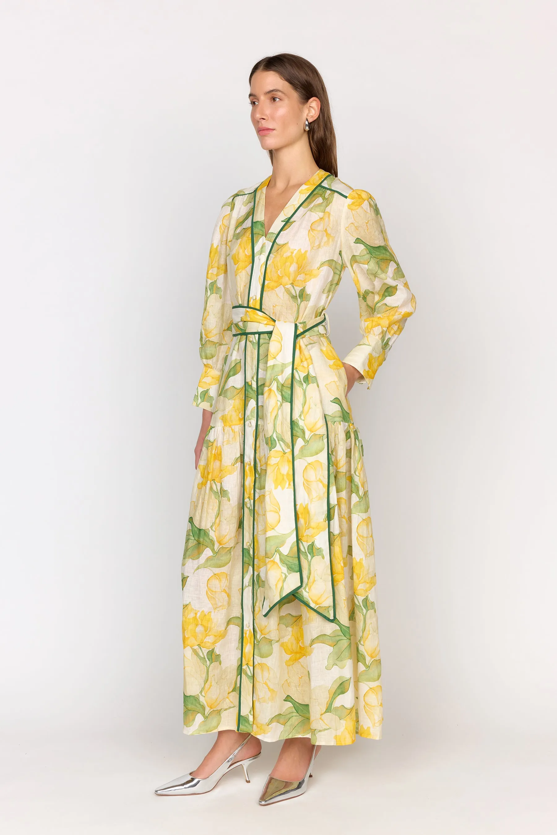 Layla Dress - Waterlily Yellow sold by Christy Lynn product image thumbnail 3