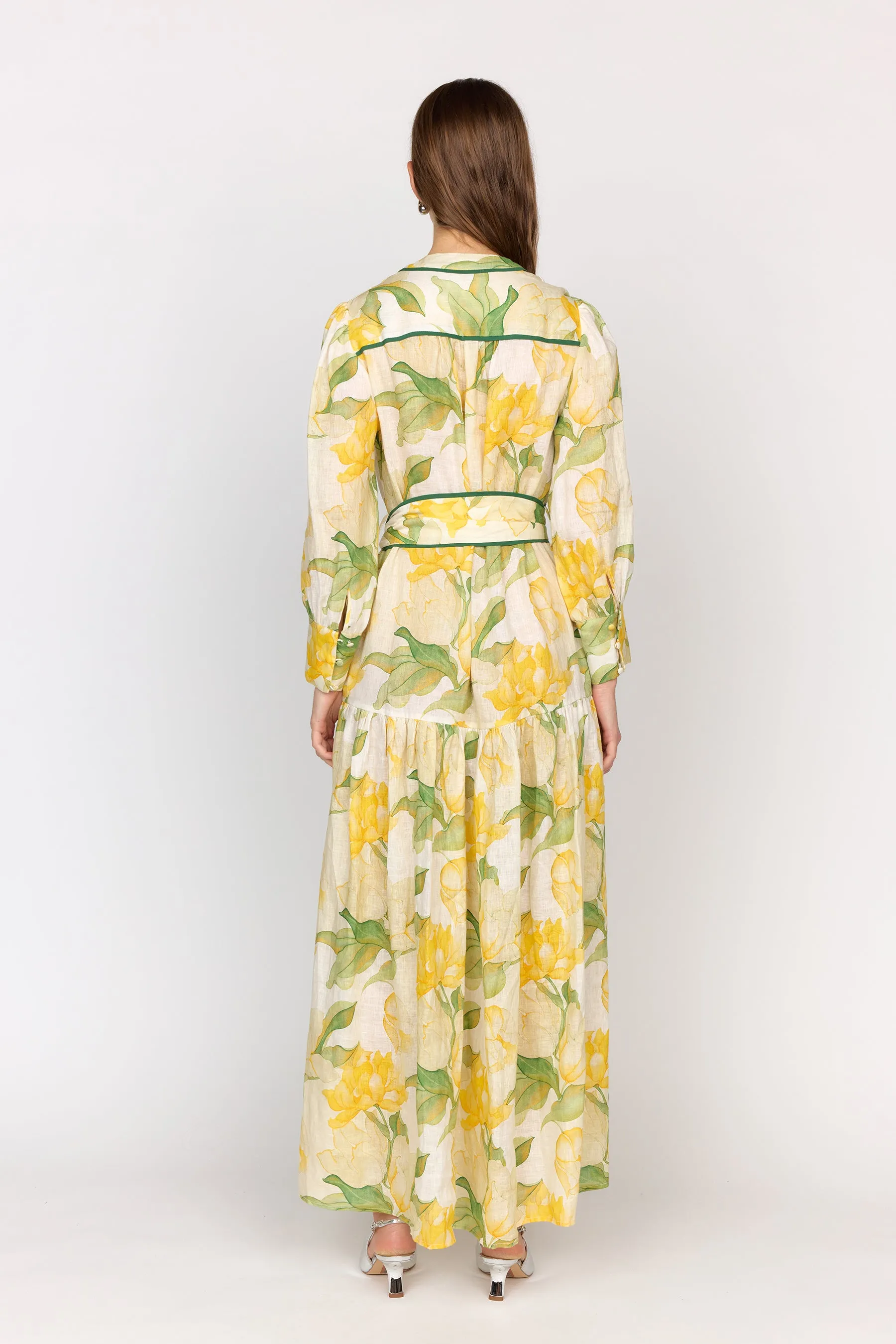 Layla Dress - Waterlily Yellow sold by Christy Lynn product image thumbnail 4