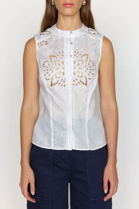 Niya Top - White sold by Christy Lynn