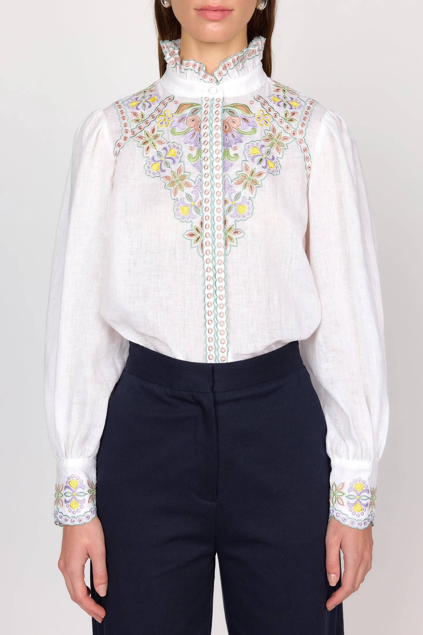 Ciara Top - White Combo sold by Christy Lynn