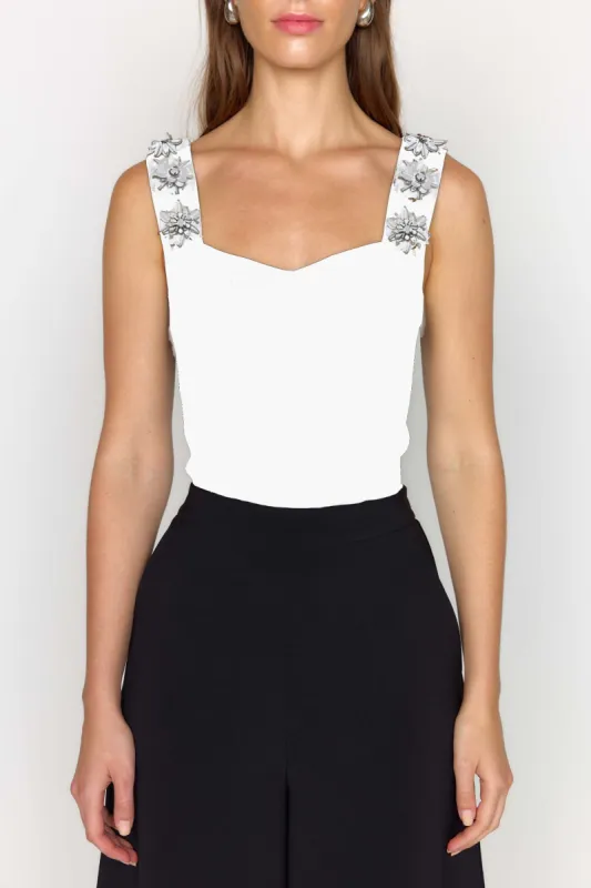 Milo Top - White sold by Christy Lynn