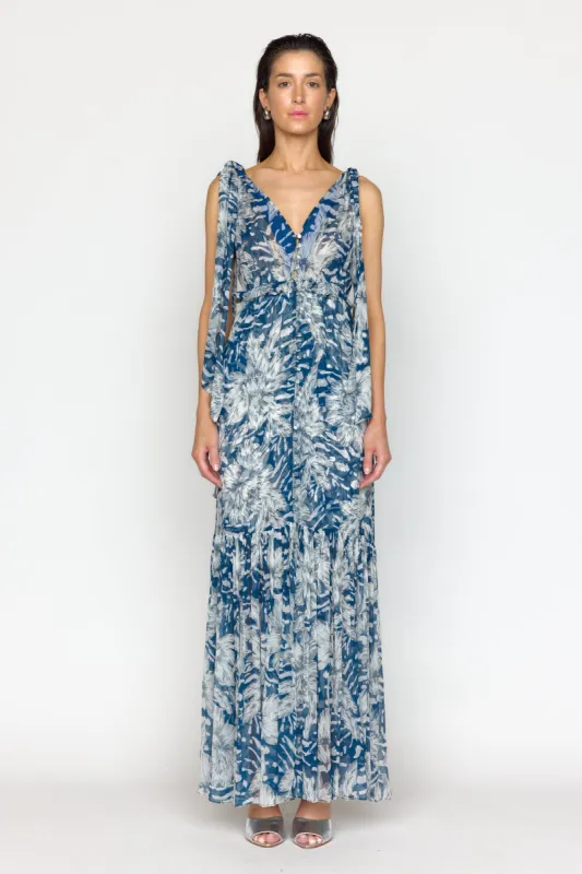 Misha Dress - Navy Lotus sold by Christy Lynn