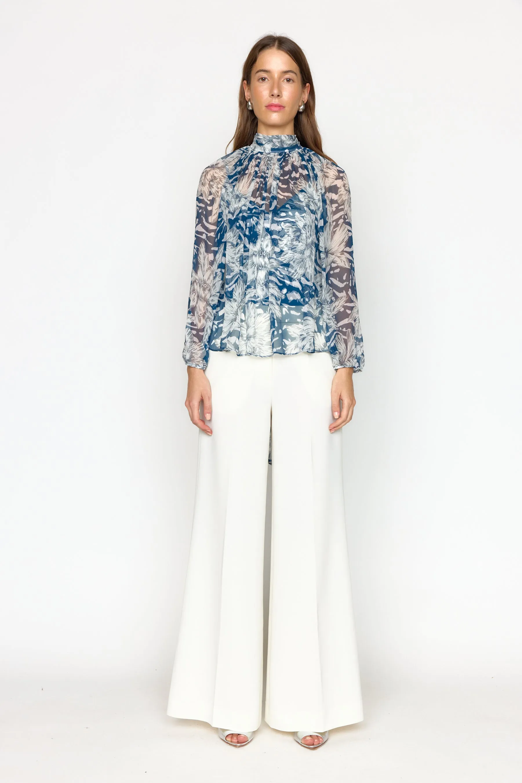 Teagan Blouse - Navy Lotus sold by Christy Lynn product image thumbnail 2