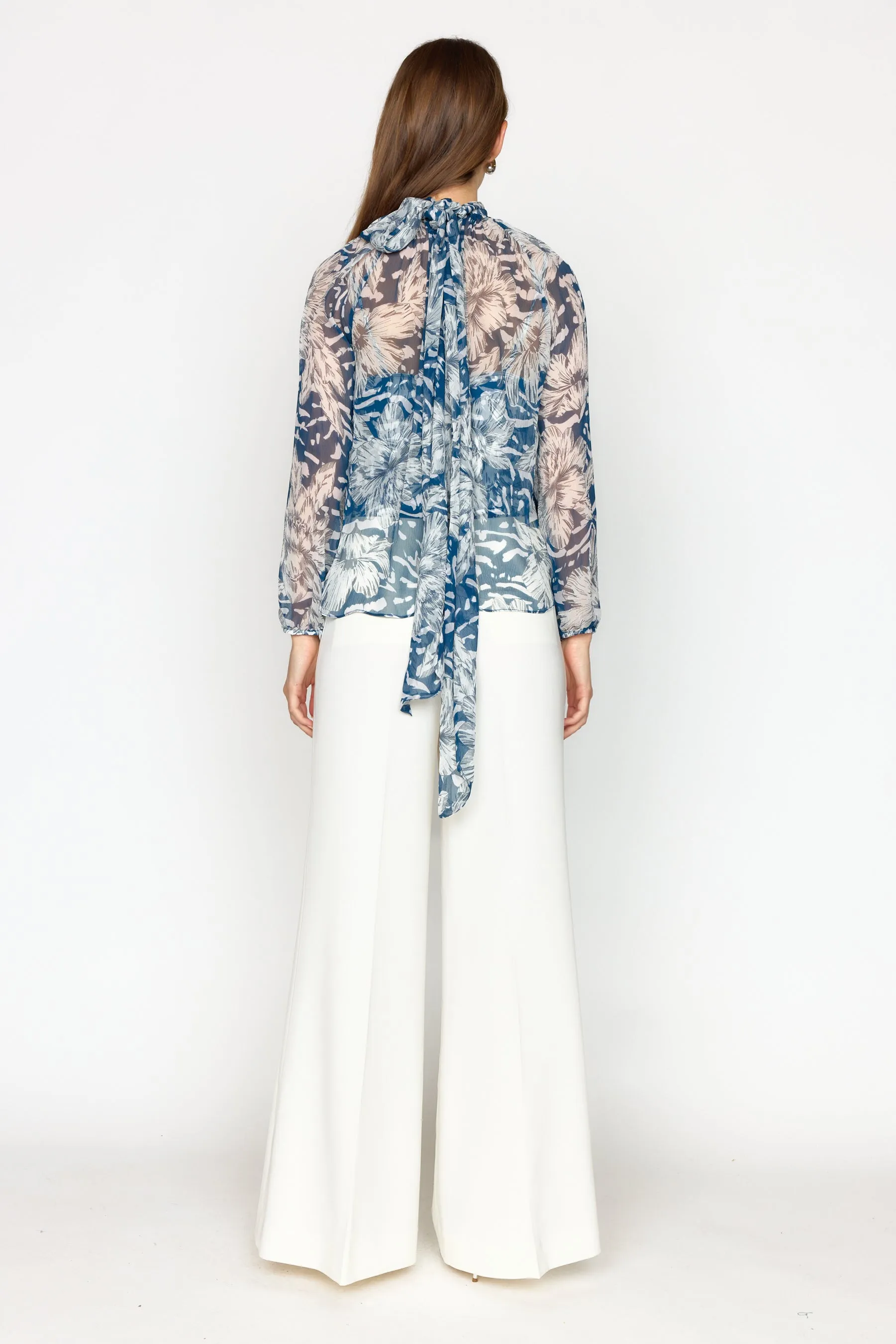 Teagan Blouse - Navy Lotus sold by Christy Lynn product image thumbnail 4