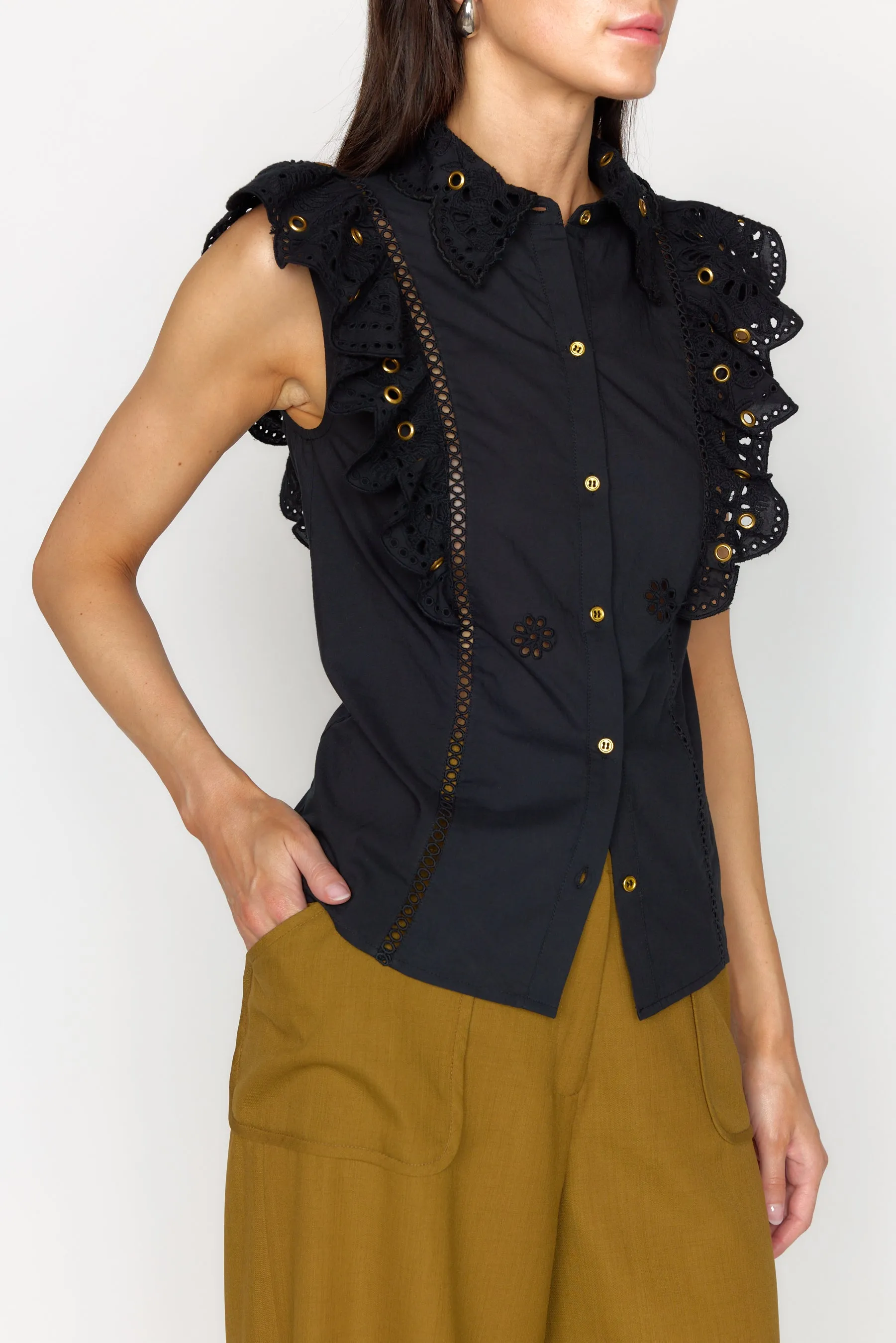 Tania Top - Black sold by Christy Lynn product image thumbnail 2