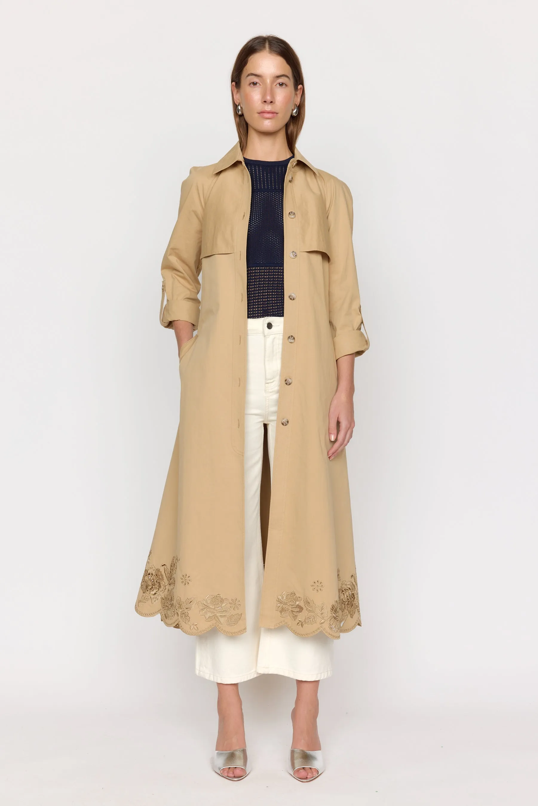 Pax Trench Coat - Sand sold by Christy Lynn product image thumbnail 4