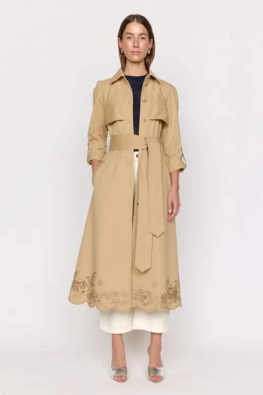 Pax Trench Coat - Sand made by Christy Lynn